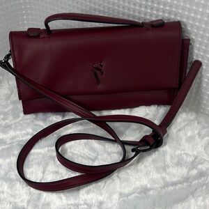 Simply Vera Vera Wang Burgundy Crossbody Bag